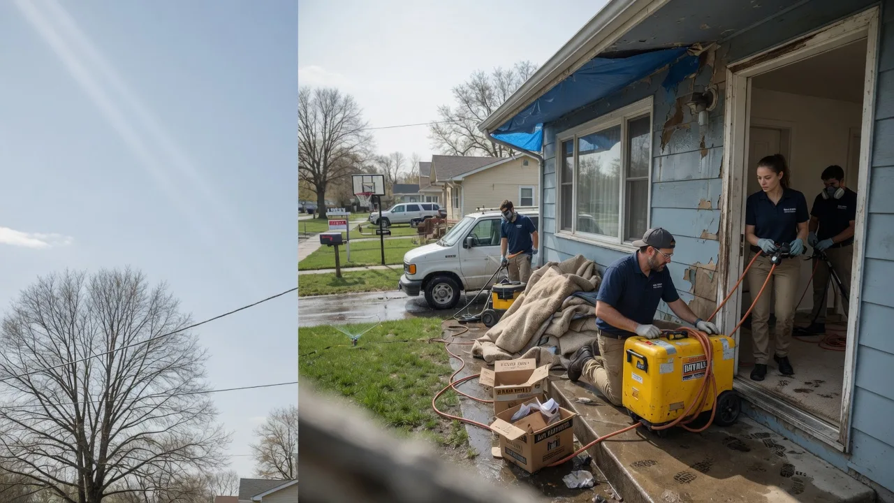 Basement Flood Cleanup in Prescott, KS near me